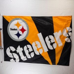 Good Stuff Pittsburgh Steelers Flag Black Gold 28.5 x 41.25 NFL Football